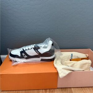 Louis Vuitton Black and White Sneakers